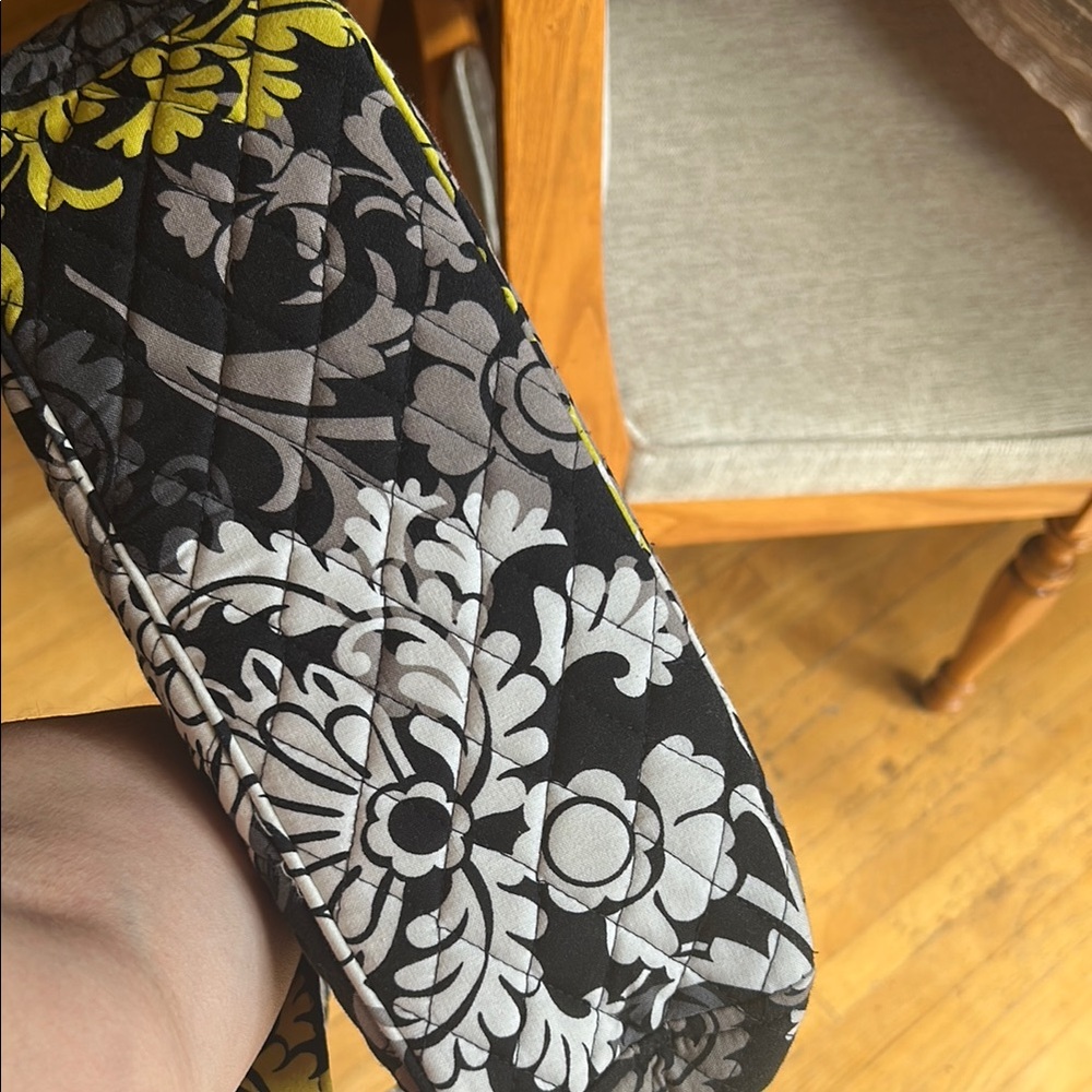 Vera Bradley Black and Yellow Floral Shoulder Bag - Picture 6 of 10